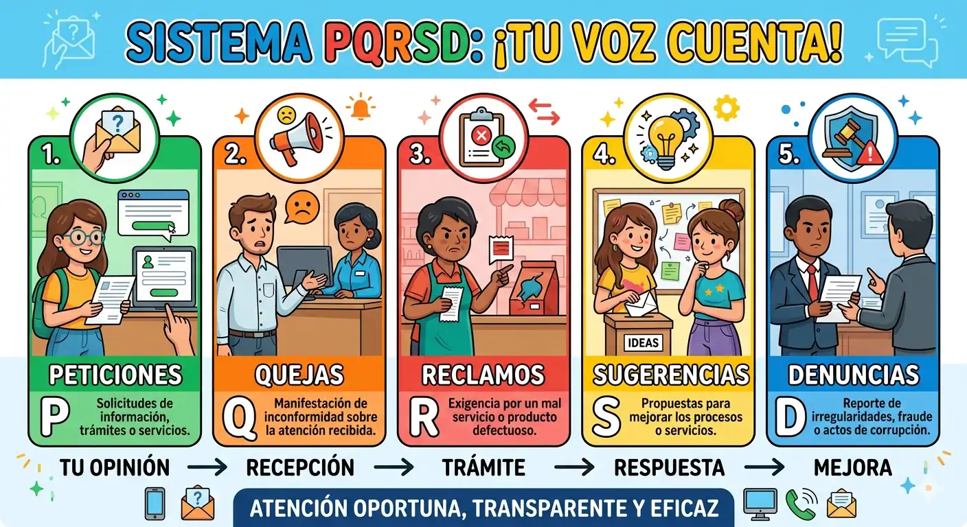 Qué es PQRSD en Colombia